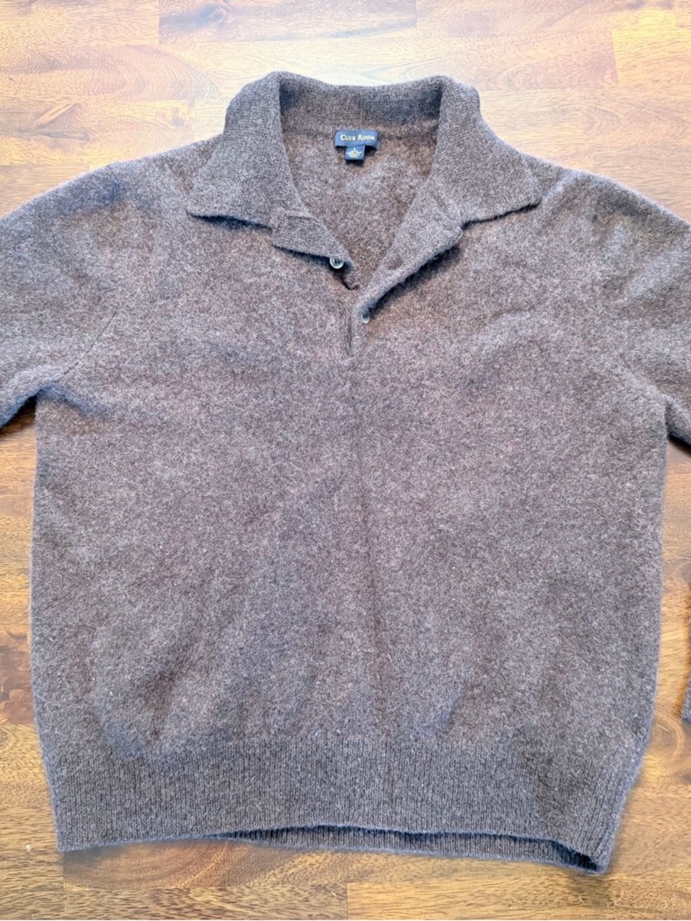 Club Room Brown Lambs Wool Pullover Sweater